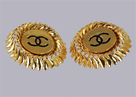 chanel classic earings|vintage chanel earrings for women.